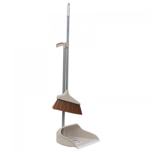 Plastic broom dust pan